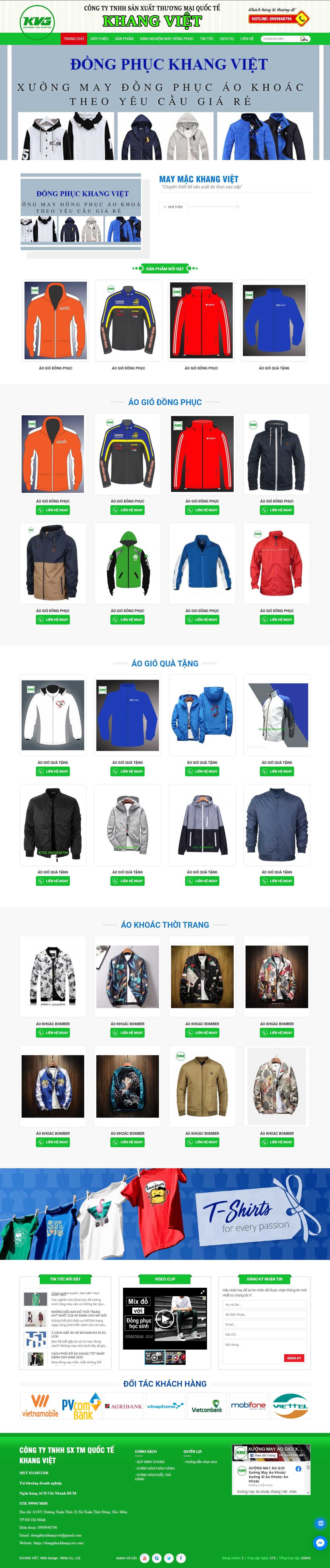 [conhiettambinh] Thiết kế Website Web bán hàng trực tuyến - dongphuckhangvietcom