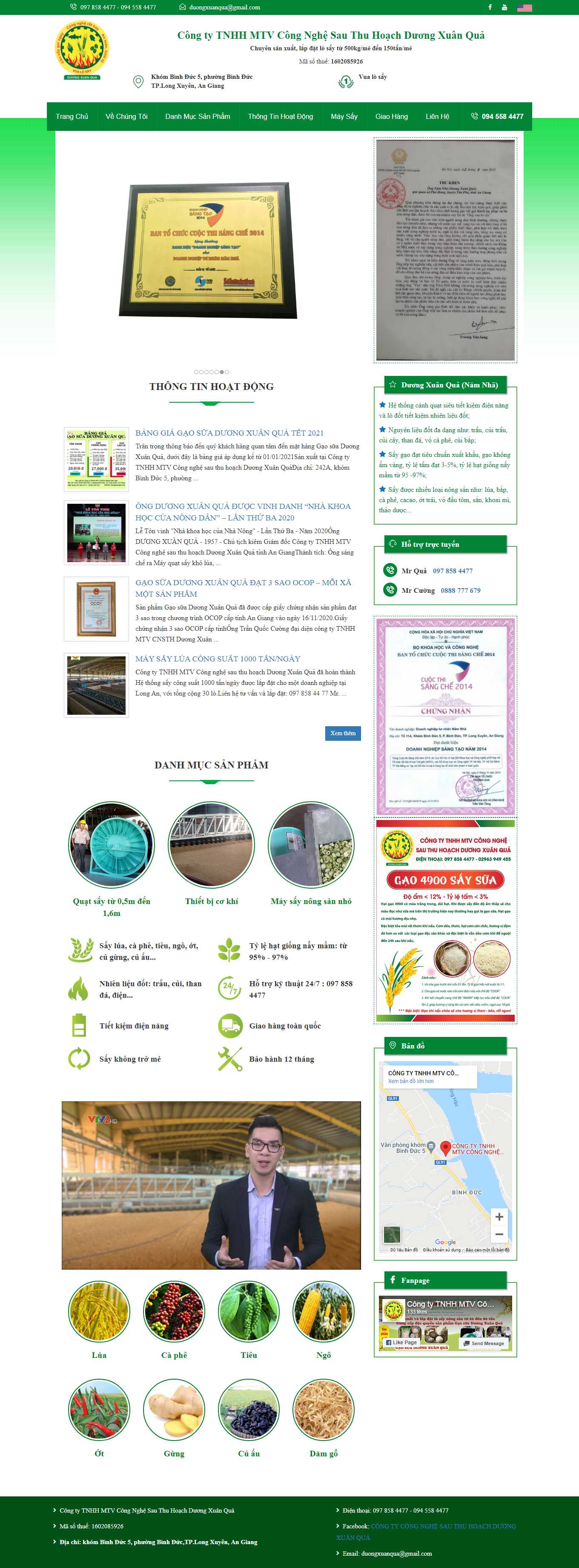 [olug] Thiết kế Website Web giới thiệu sản phẩm - duongxuanquacom