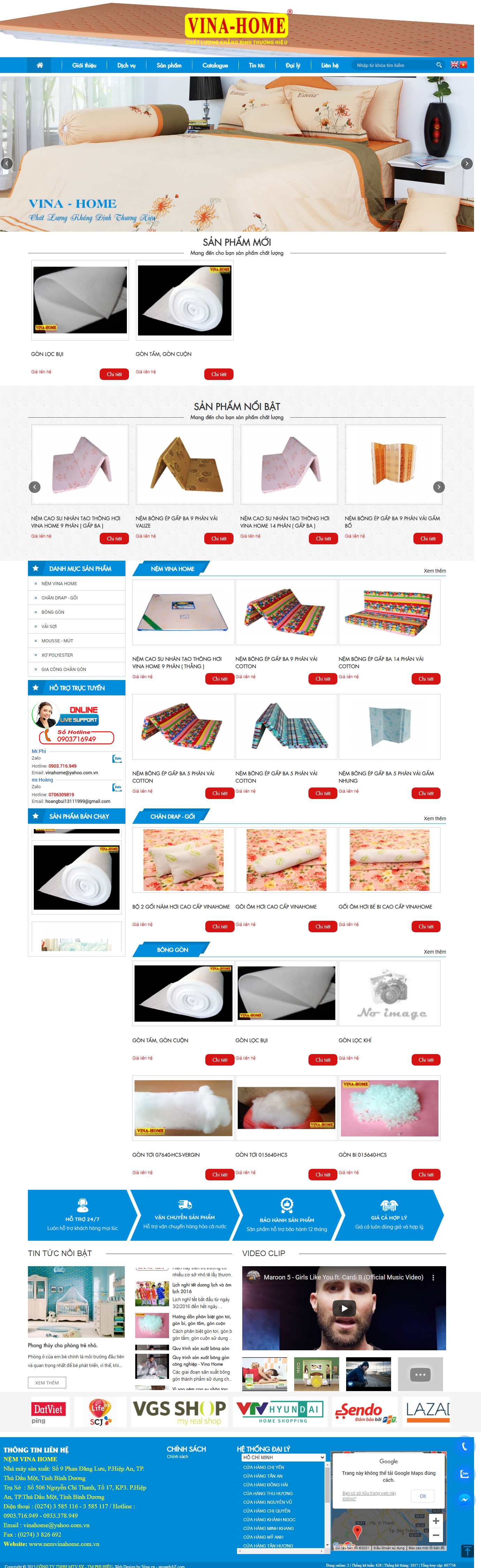 [tranquangcorp] Thiết kế Website Web giới thiệu doanh nghiệp - nemvinahomecomvn