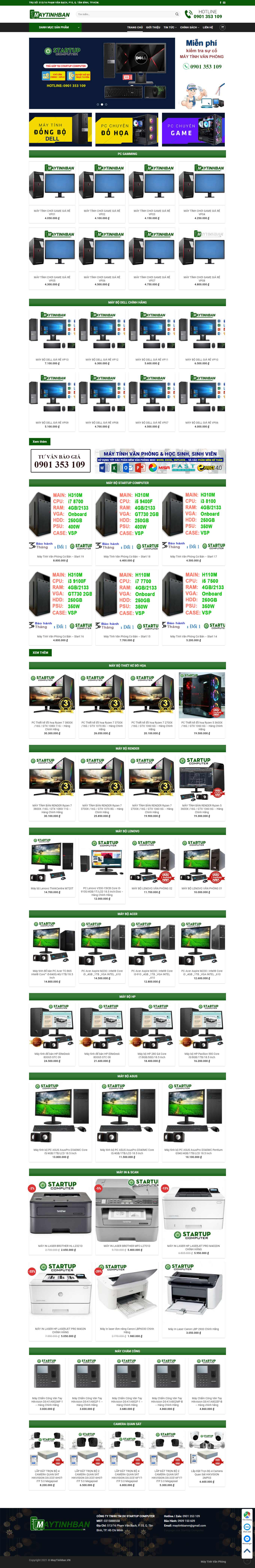 Thiết kế Website Web Máy tính Kỹ thuật số - maytinhbanvn