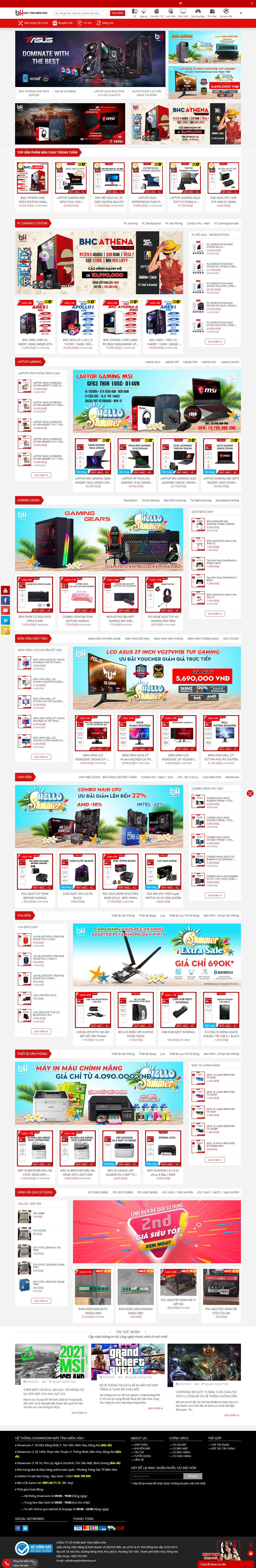 Thiết kế Website Web Máy tính Kỹ thuật số - wwwmaytinhbienhoavn