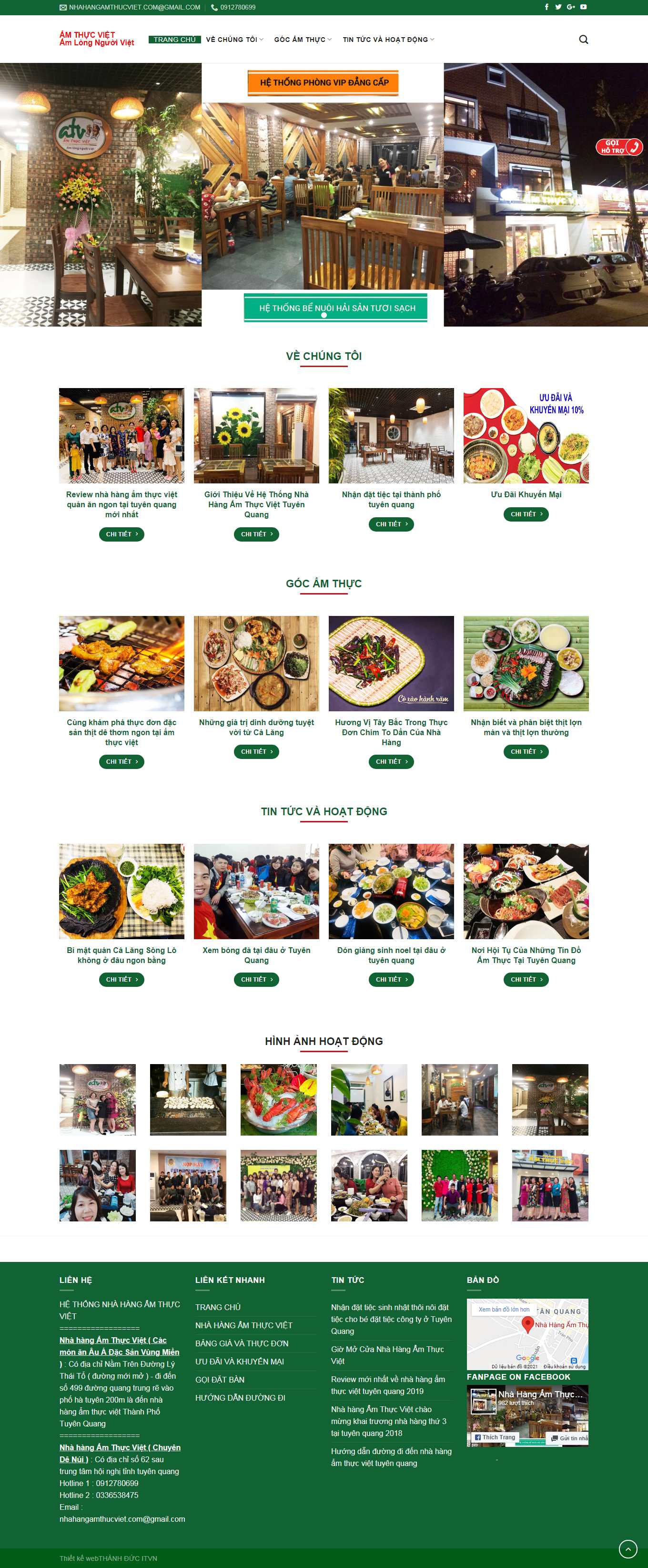 [launamhoangpho] Thiết kế Website Web Nhà hàng Quán cafe Quán ăn - nhahangamthucvietcom