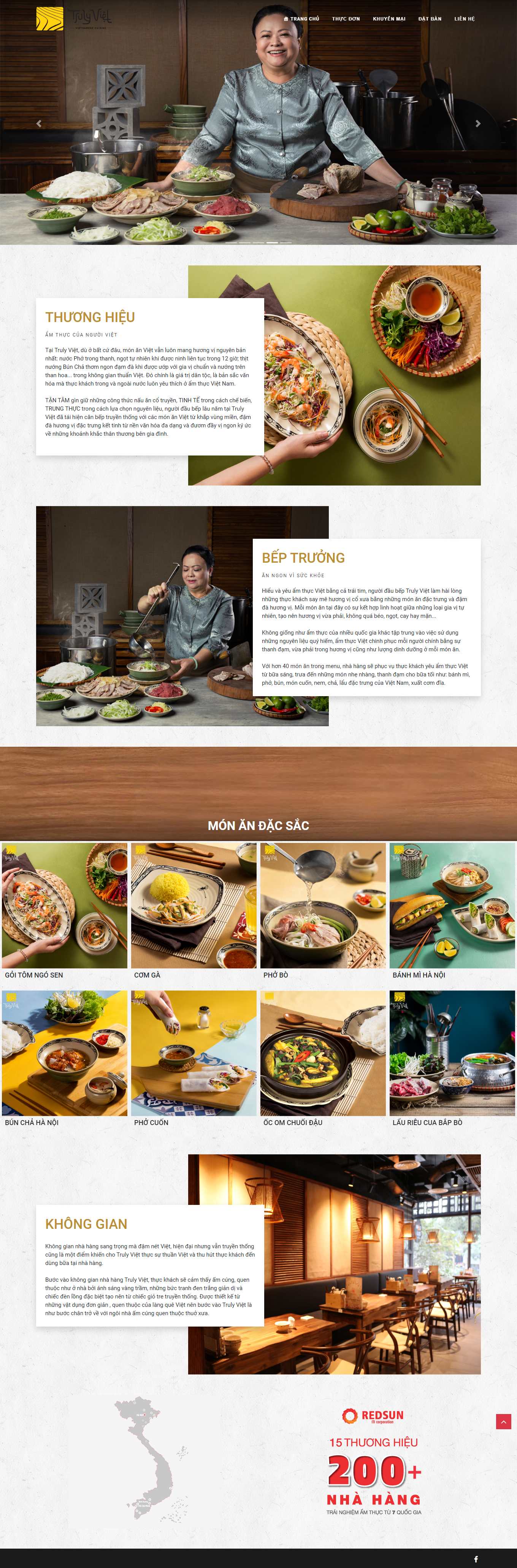 [launamhoangpho] Thiết kế Website Web Nhà hàng Quán cafe Quán ăn - trulyvietvn