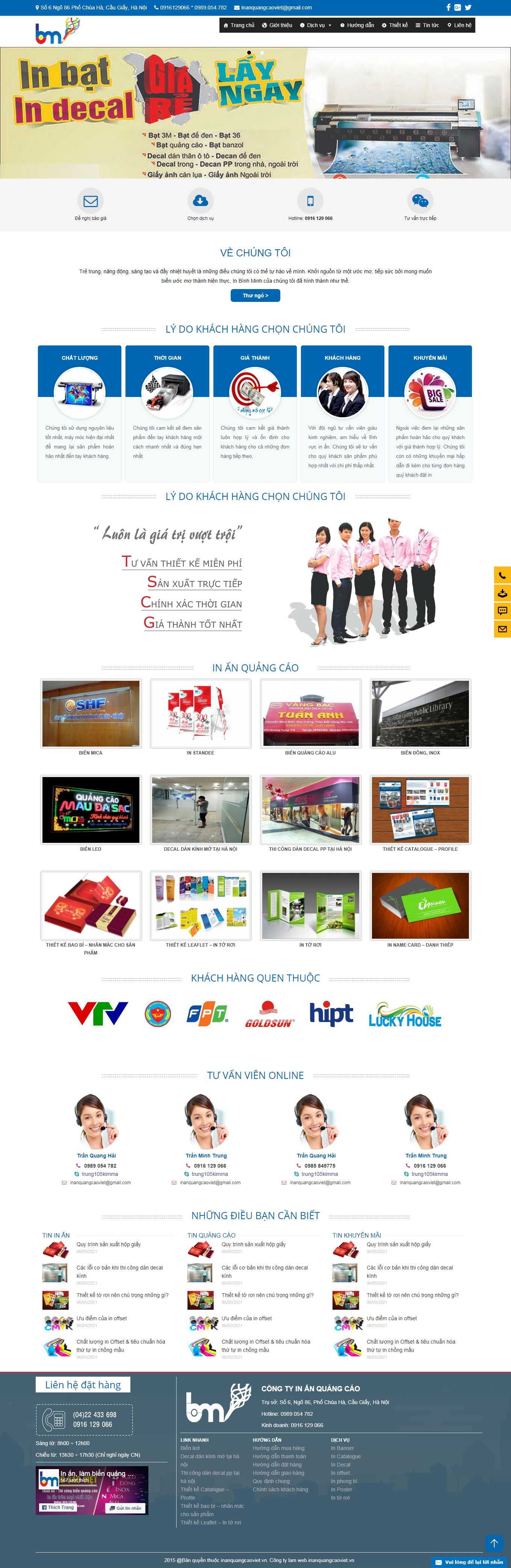 Thiết kế Website Web Thiết kế In ấn - inanquangcaovietvn