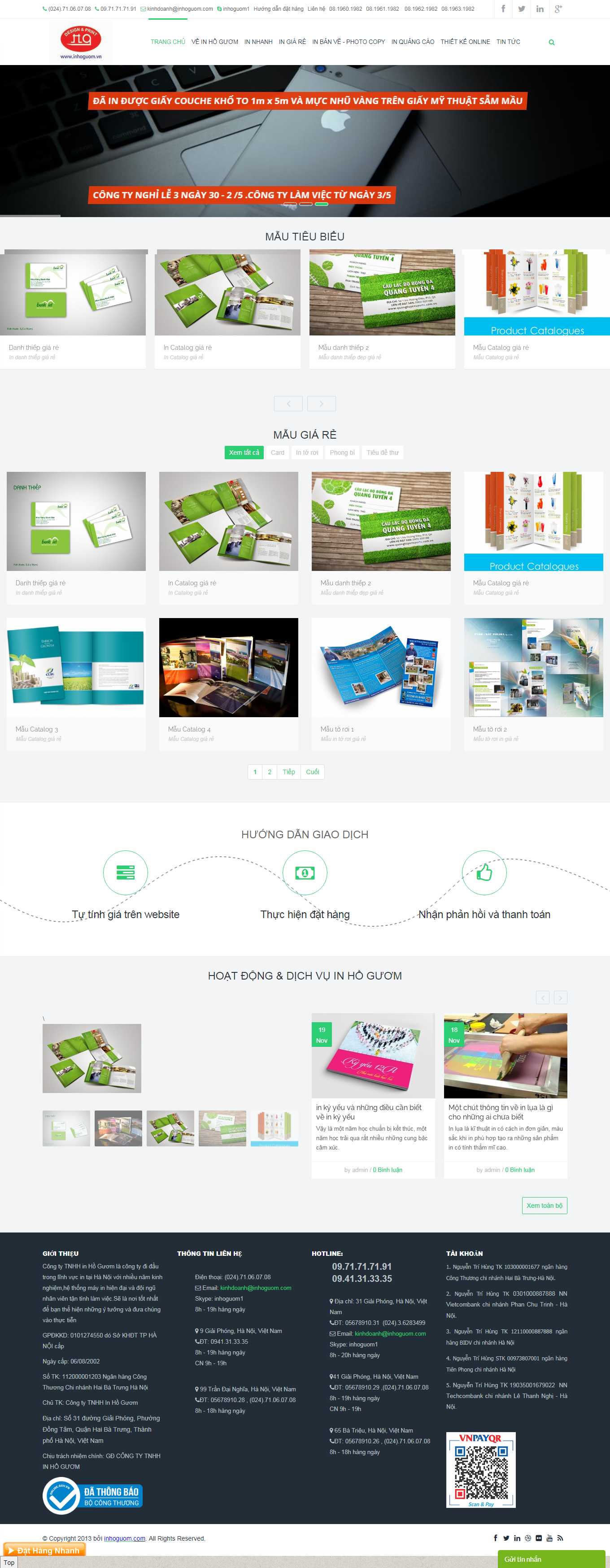 Thiết kế Website Web Thiết kế In ấn - inhoguomcom