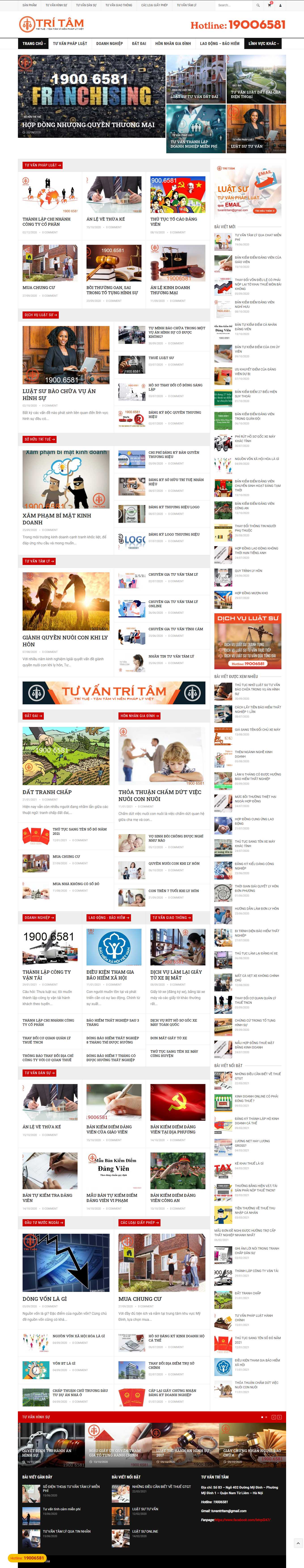 [luathuythanh] Thiết kế Website Web Luật Tòa án Tư vấn - tuvantritamvn