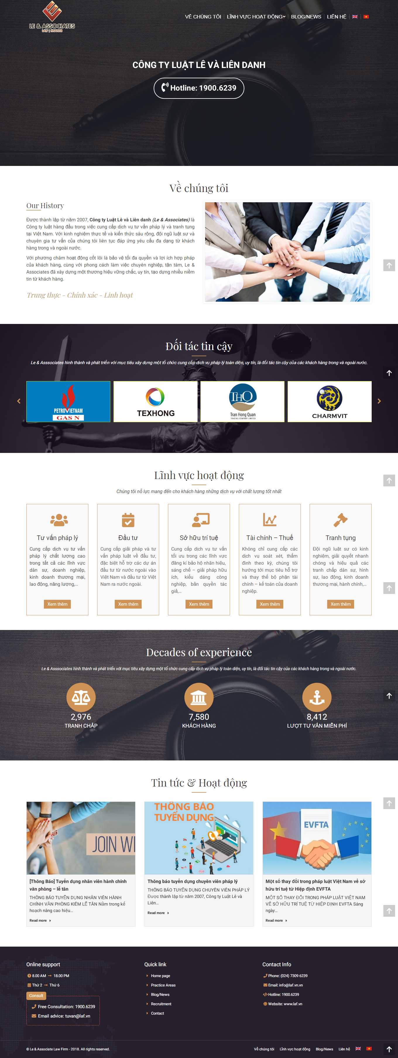 [luathuythanh] Thiết kế Website Web Luật Tòa án Tư vấn - lafvn