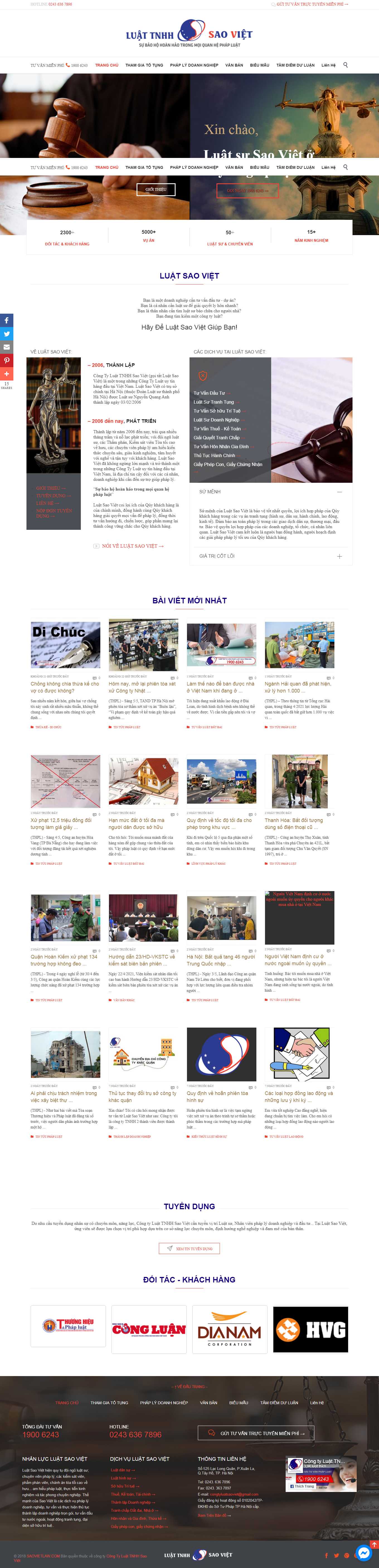 [luathuythanh] Thiết kế Website Web Luật Tòa án Tư vấn - wwwsaovietlawcom
