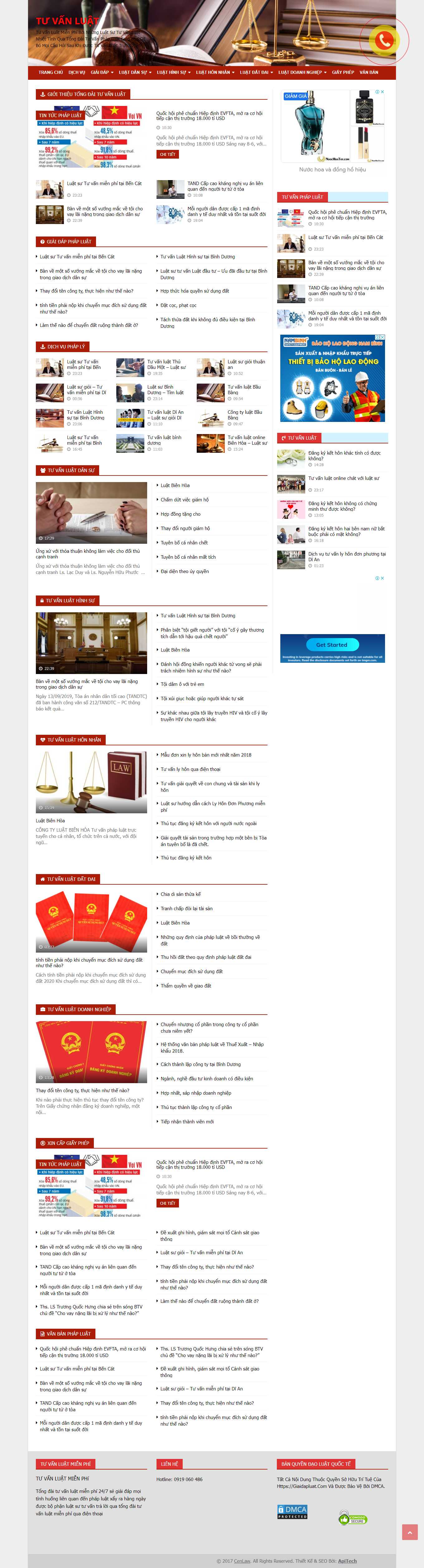 [luathuythanh] Thiết kế Website Web Luật Tòa án Tư vấn - giaidapluatcom