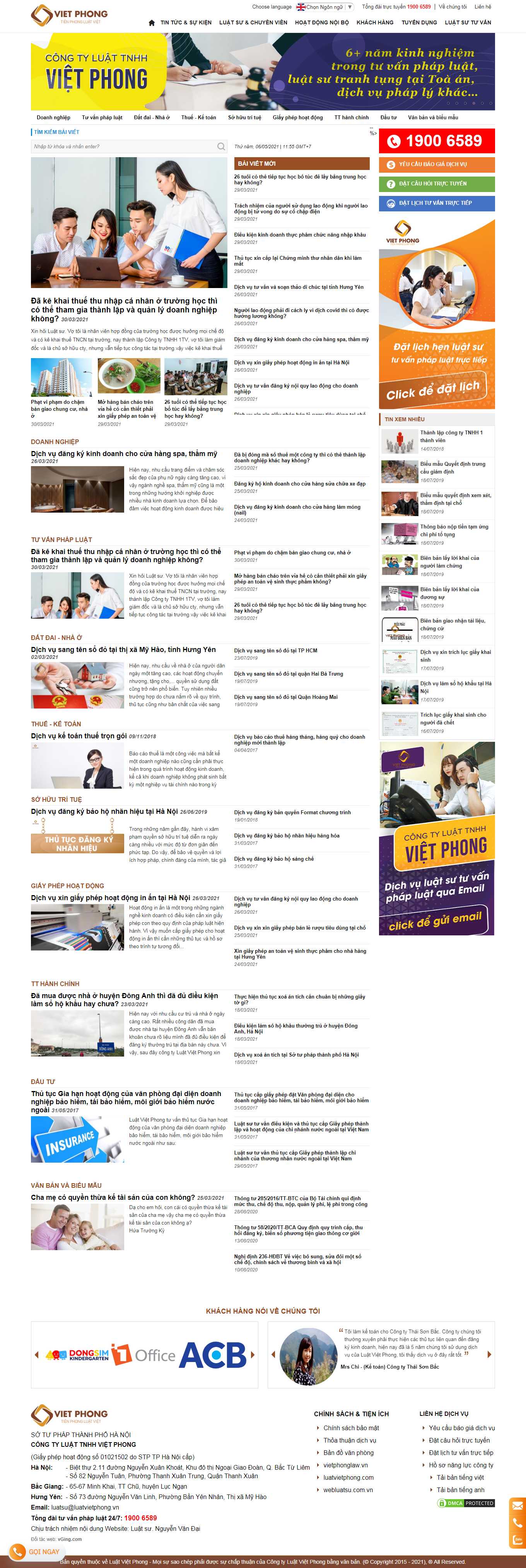 [luathuythanh] Thiết kế Website Web Luật Tòa án Tư vấn - wwwluatvietphongvn