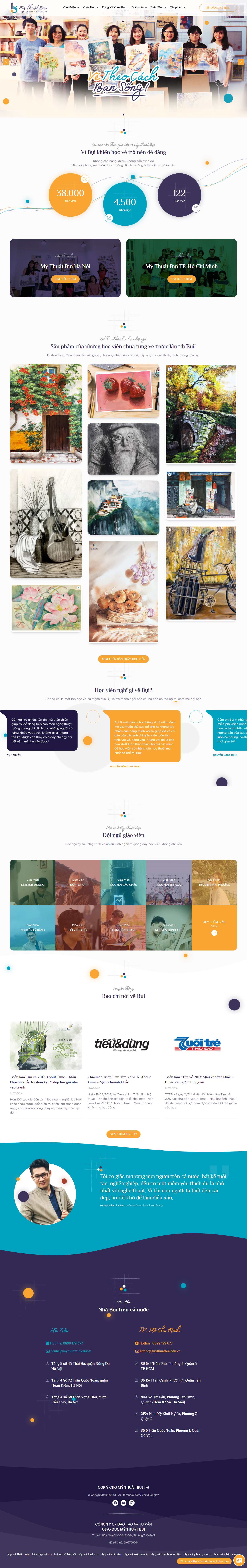 [amia] Thiết kế Website Web Nghệ thuật Mỹ thuật - mythuatbuieduvn