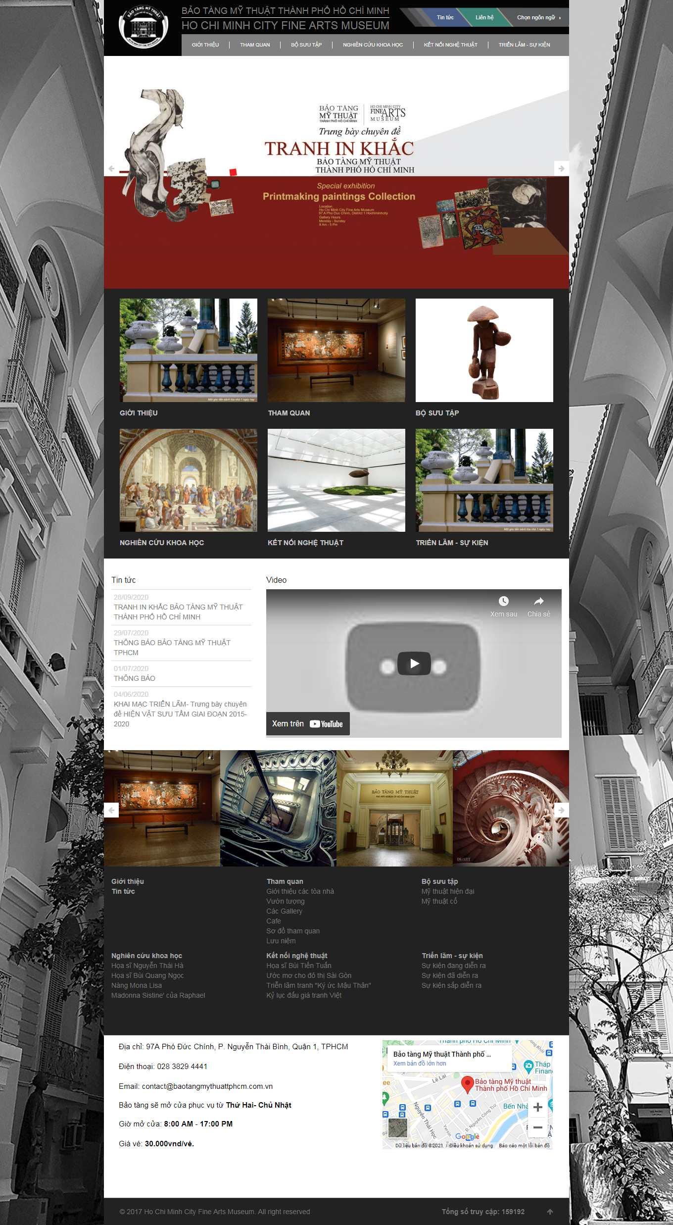 [amia] Thiết kế Website Web Nghệ thuật Mỹ thuật - baotangmythuattphcmcomvn