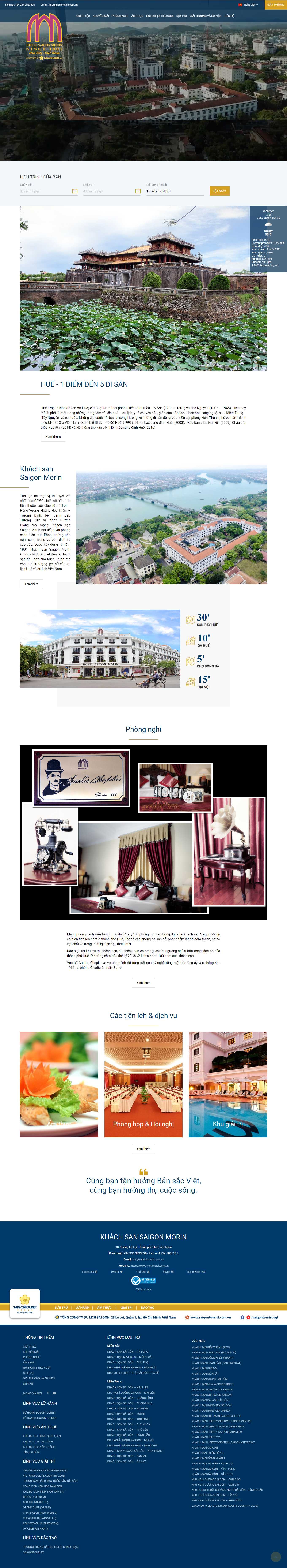 [taidanang] Thiết kế Website Web Vui Chơi Giải Trí - morinhotelcomvn