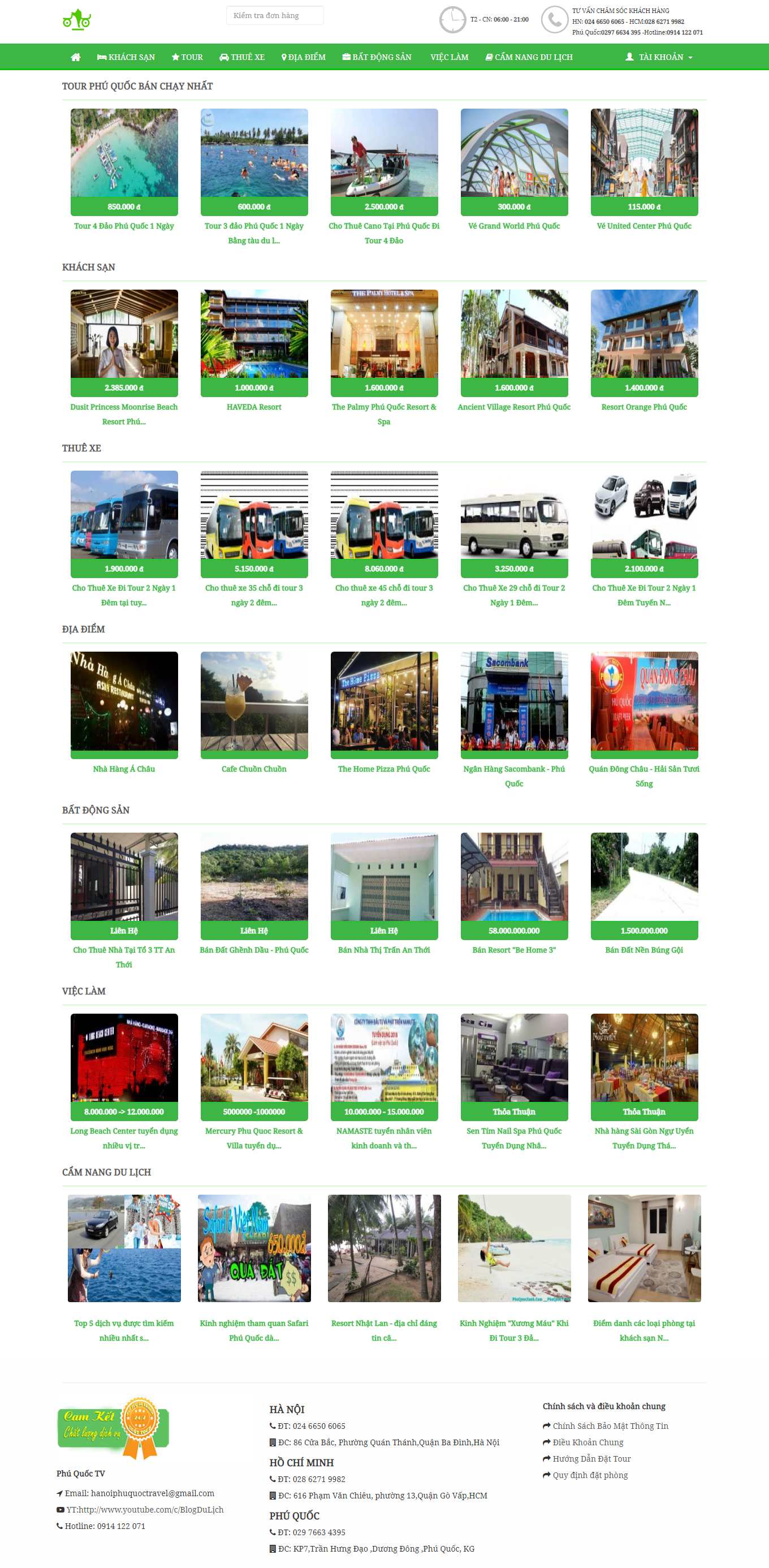 [taidanang] Thiết kế Website Web Vui Chơi Giải Trí - phuquoctvvn