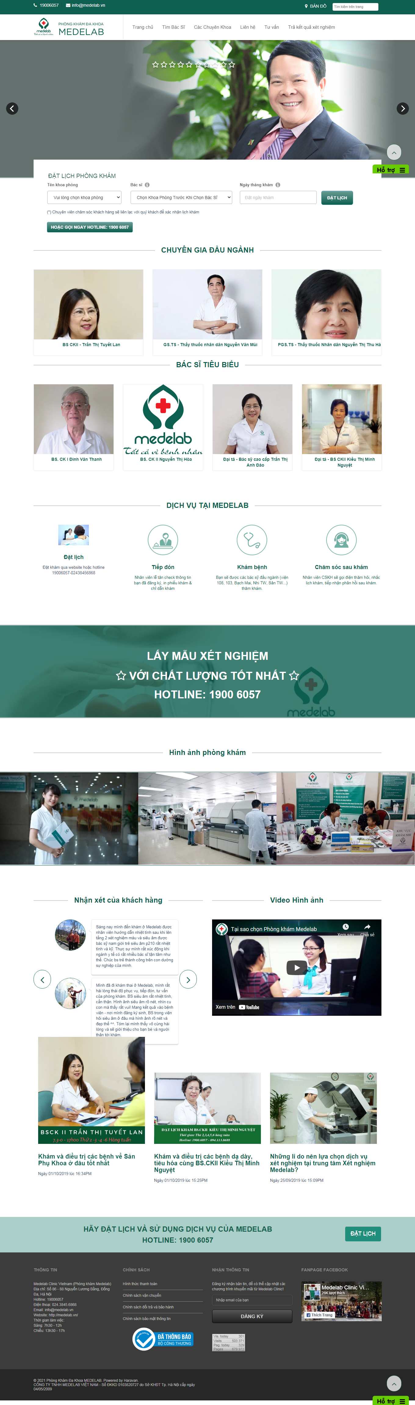 Thiết kế Website Web Sức Khỏe Y Tế Dược - medelabvn