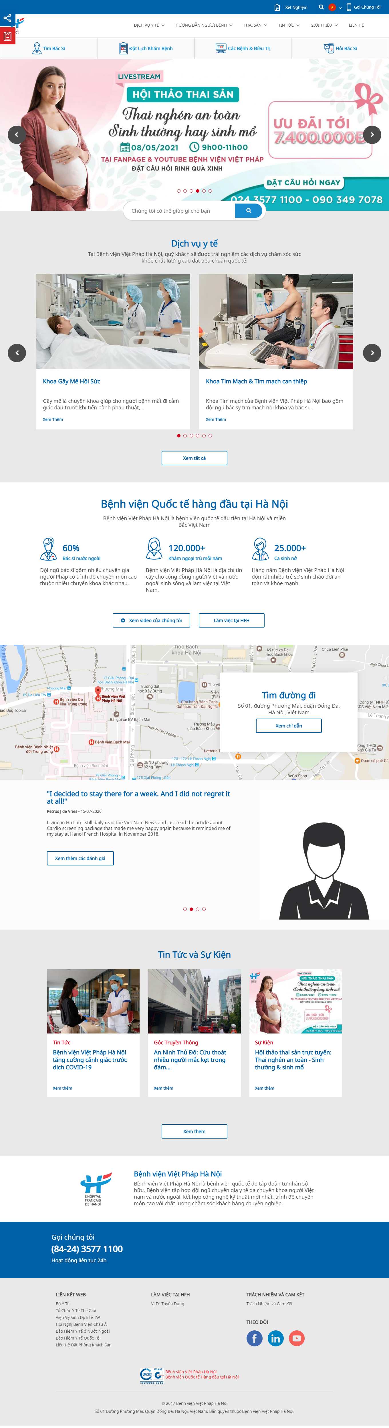 Thiết kế Website Web Sức Khỏe Y Tế Dược - wwwhfhcomvn