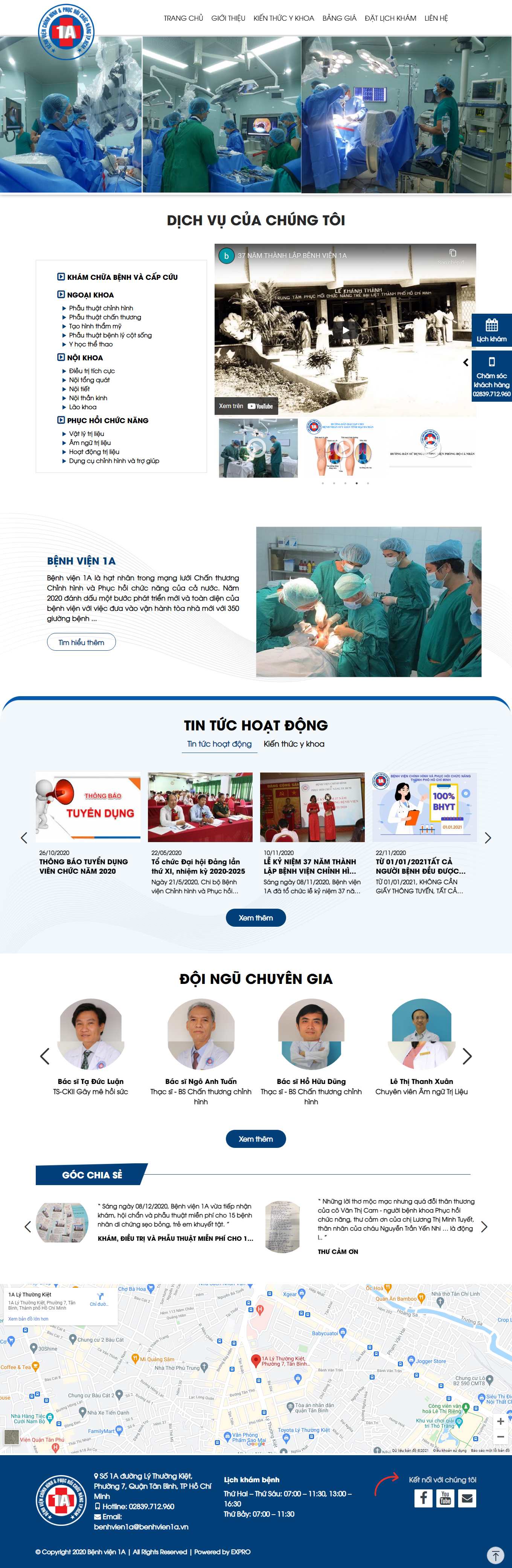Thiết kế Website Web Sức Khỏe Y Tế Dược - benhvienchinhhinhnet