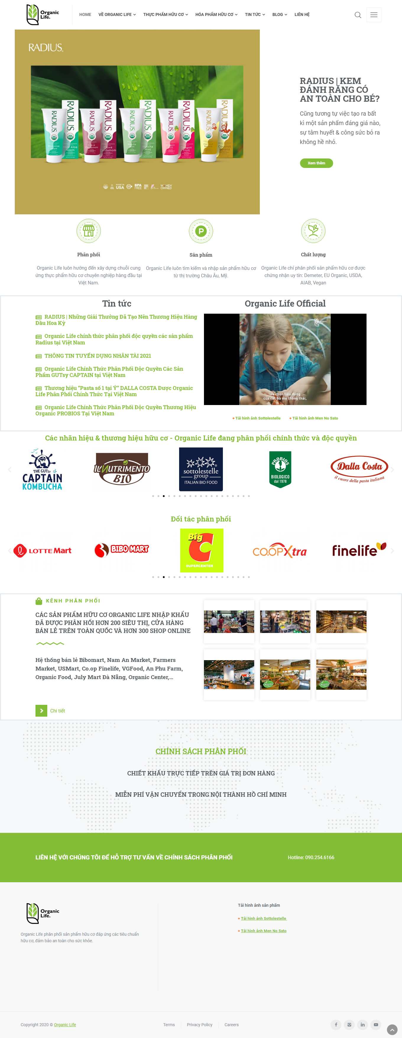 Thiết kế Website Web  Thực phẩm Dinh dưỡng - songhuucocomvn