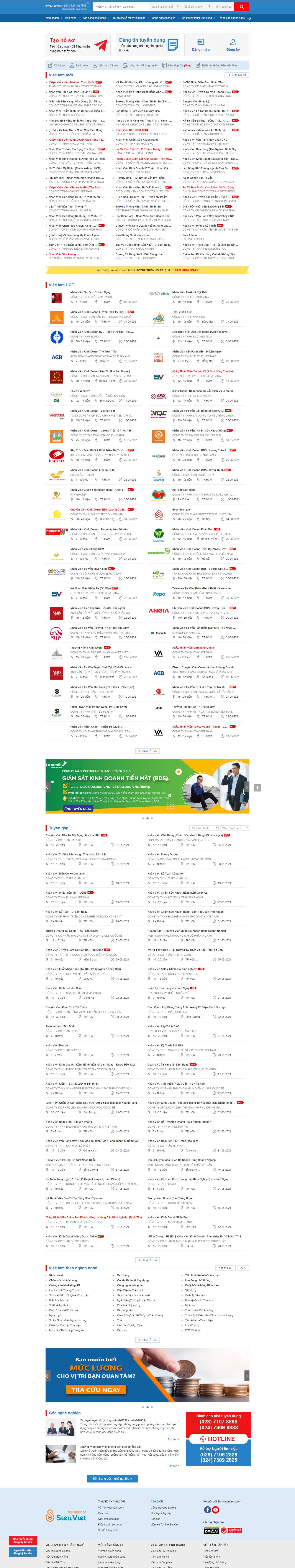 [mywork] Thiết kế Website Web tuyển dụng web việc làm - timviecnhanhcom
