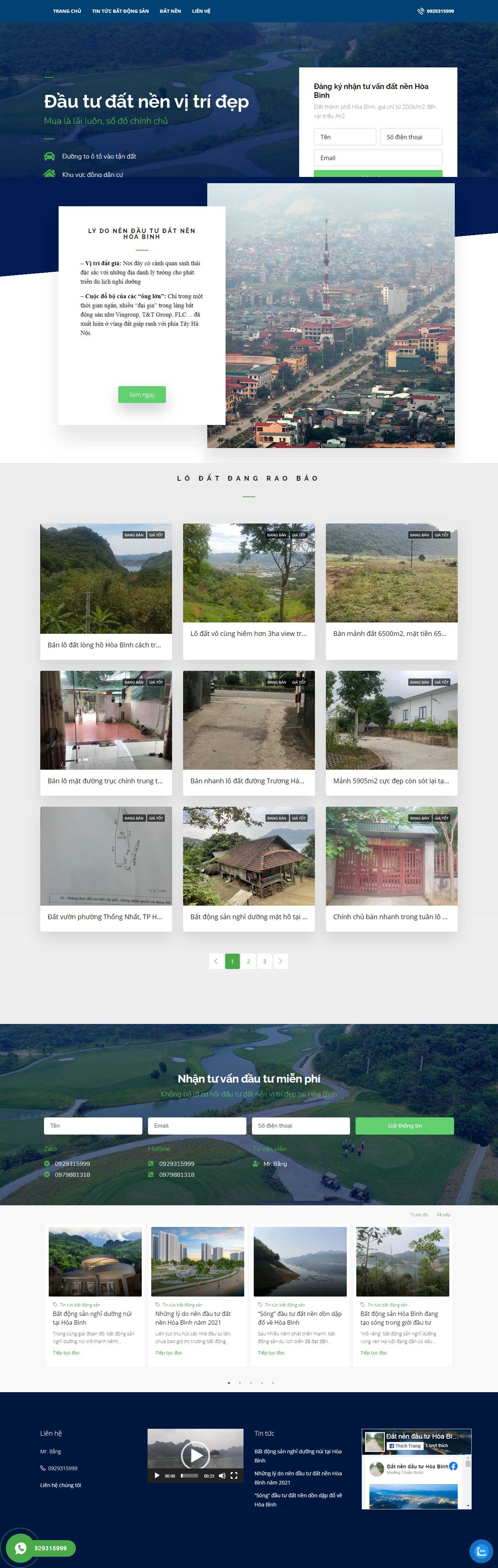 [themanorcentralpark-bitexco] Thiết kế Website Web web bất động sản web nhà đất - bdshoabinhcomvn