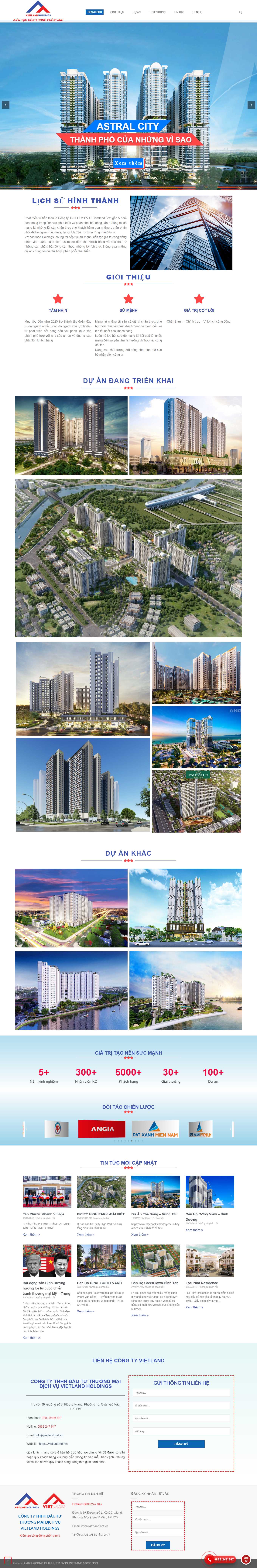 [themanorcentralpark-bitexco] Thiết kế Website Web web bất động sản web nhà đất - vietlandnetvn