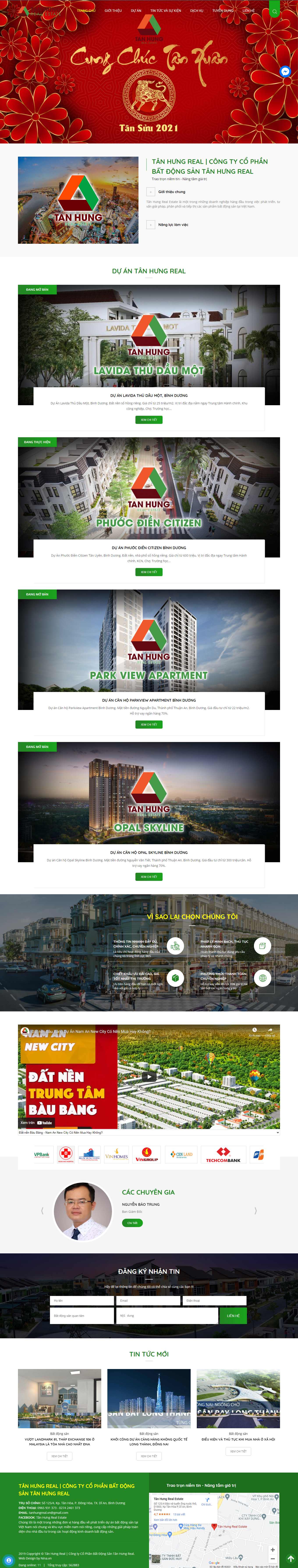 [themanorcentralpark-bitexco] Thiết kế Website Web web bất động sản web nhà đất - tanhungrealvn