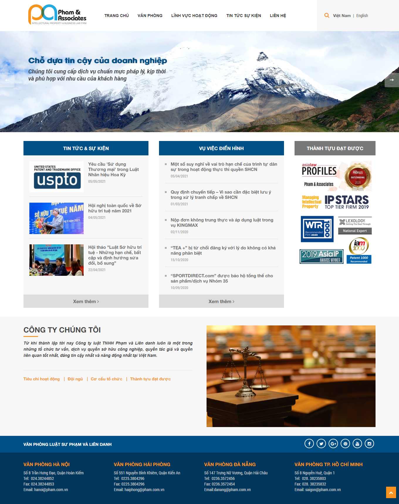 [dongdoilaw] Thiết kế Website Web văn phòng luật sư - wwwphamcomvn