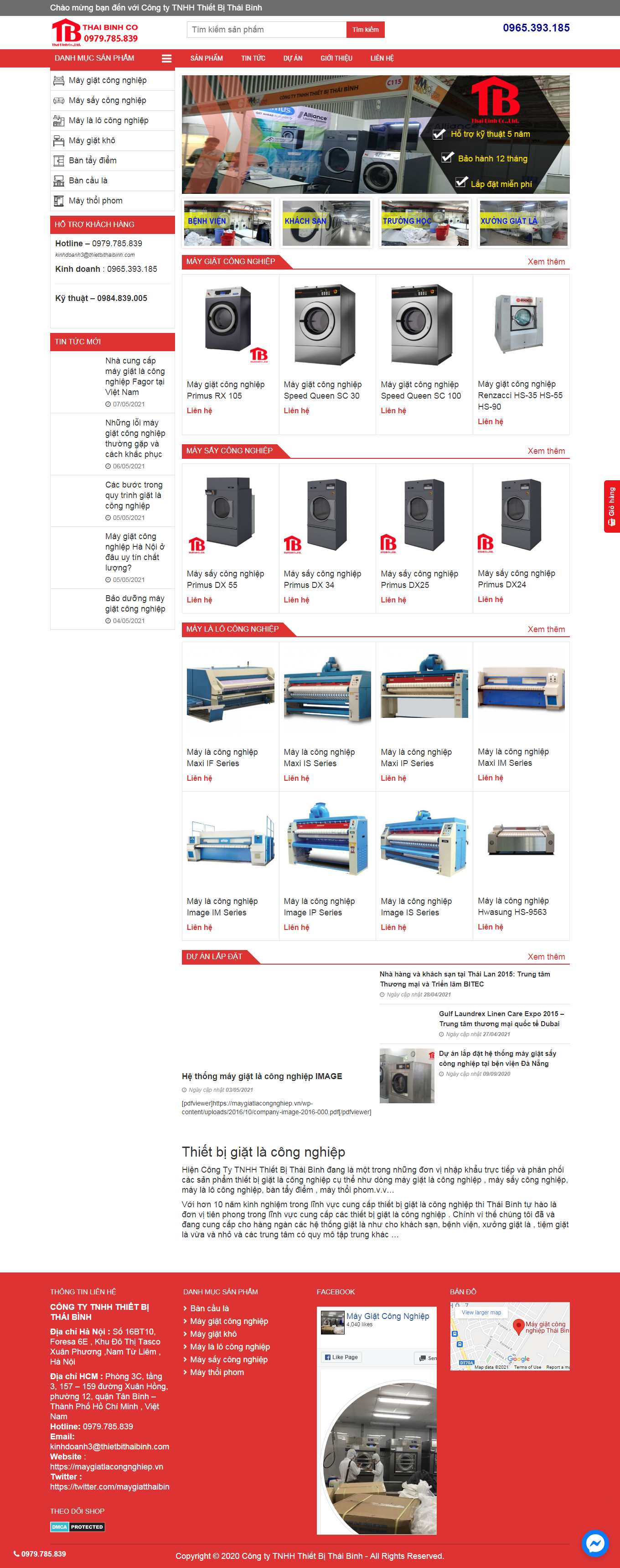 [giatlaonline] Thiết kế Website Web giặt là công nghiệp - maygiatlacongnghiepvn