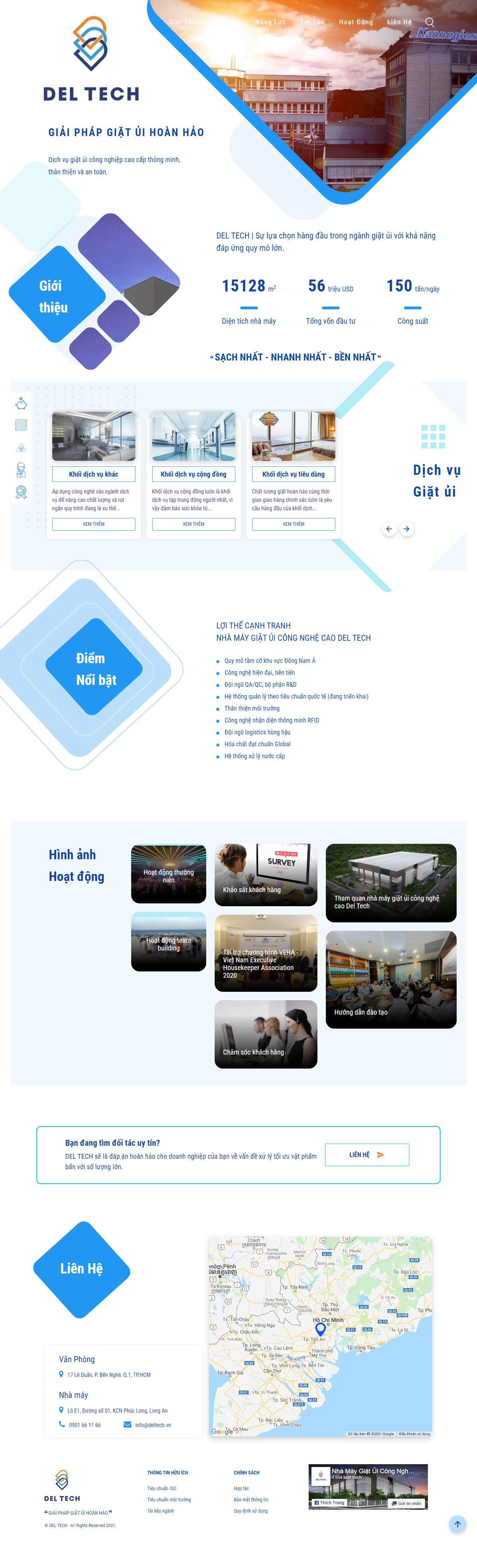 [giatlaonline] Thiết kế Website Web giặt là công nghiệp - deltechvn