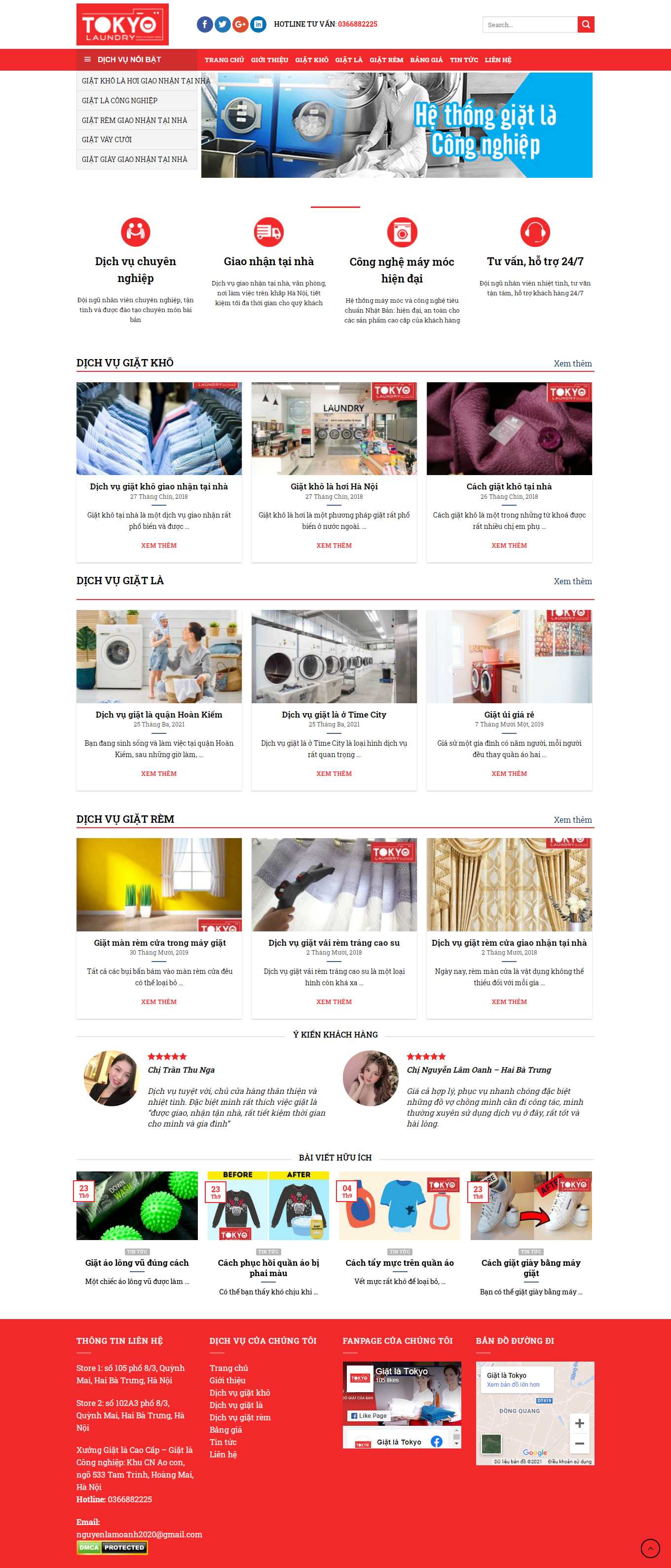 [giatlaonline] Thiết kế Website Web giặt là công nghiệp - giatlatokyocom