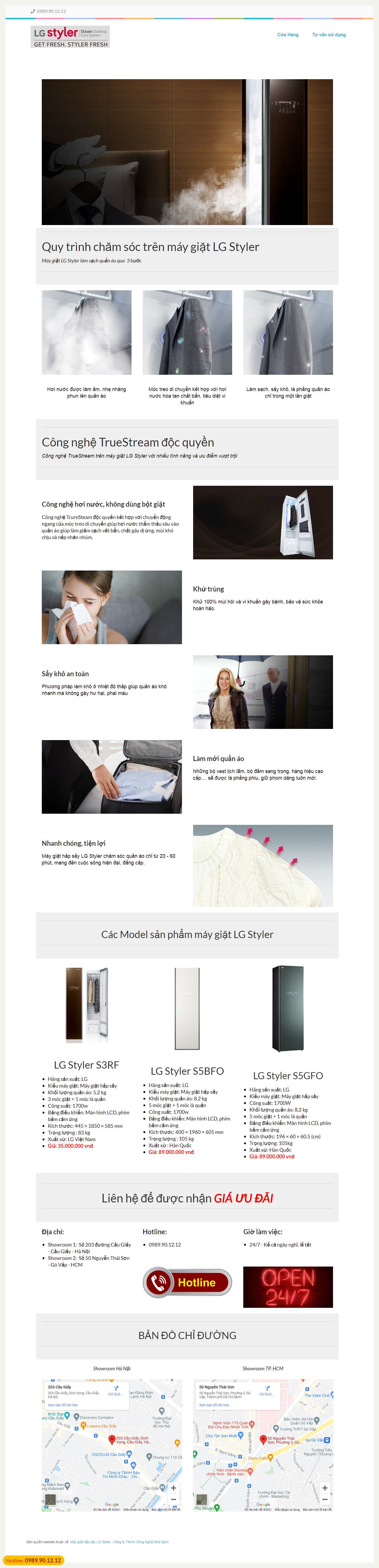 [giatlaonline] Thiết kế Website Web giặt là công nghiệp - stylervn