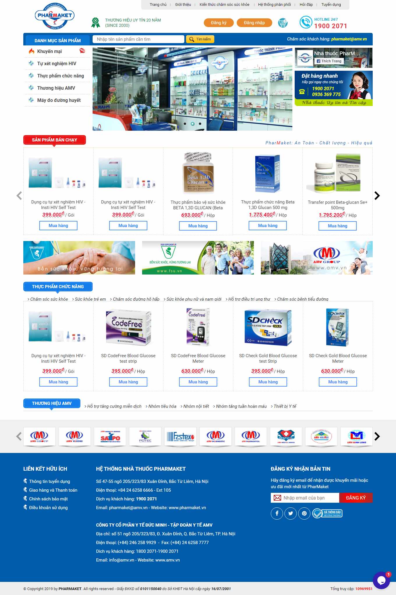 [pharmacy] Thiết kế Website Web nhà thuốc - wwwpharmaketvn