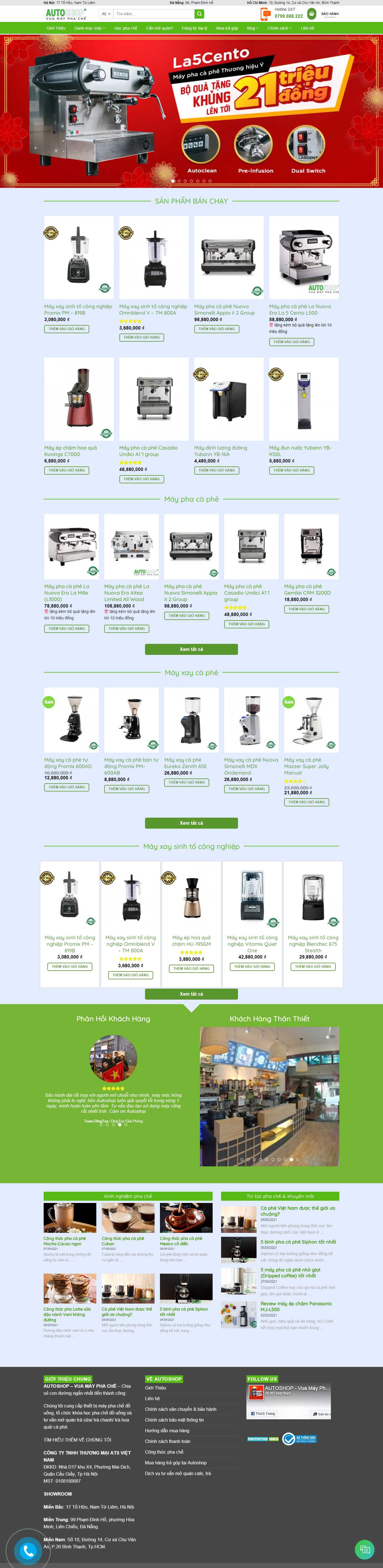 Thiết kế Website Web quán trà sữa - autoshopcomvn