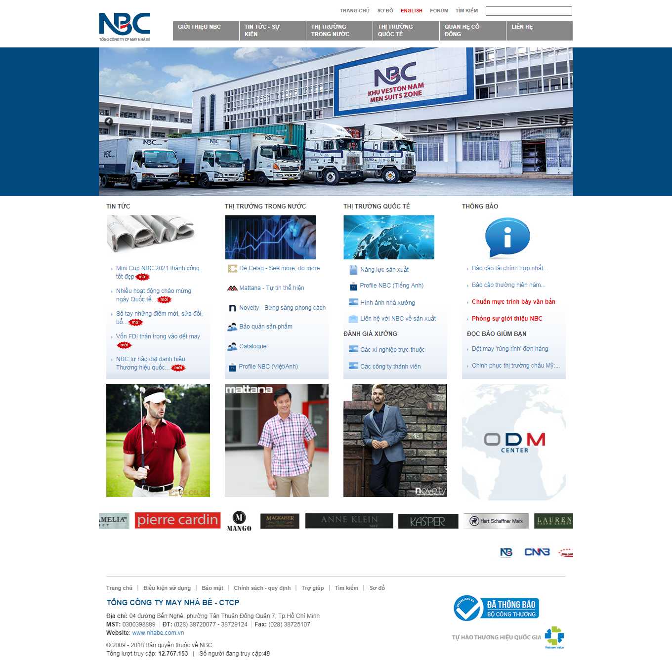 [maythanhhoa] Thiết kế Website Web công ty may - wwwnhabecomvn