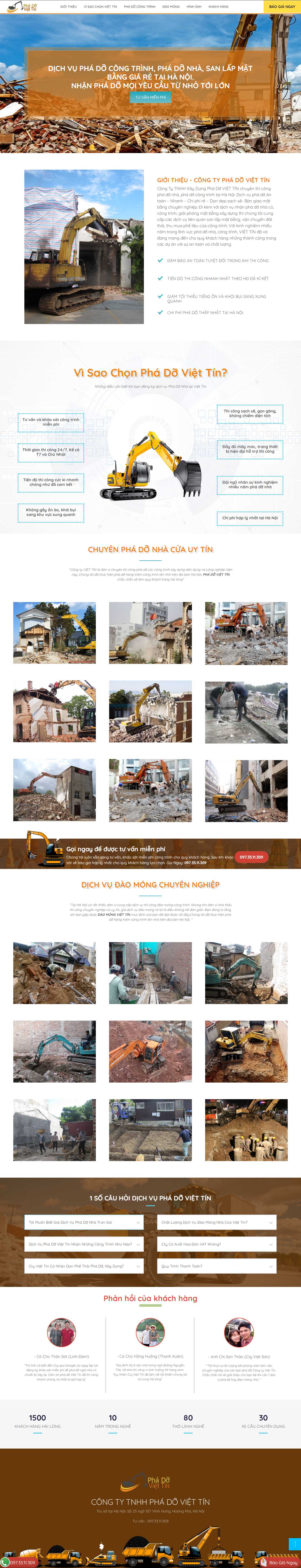 [phuongnamcons] Thiết kế Website Web phá dỡ công trình - wwwphadoviettincom