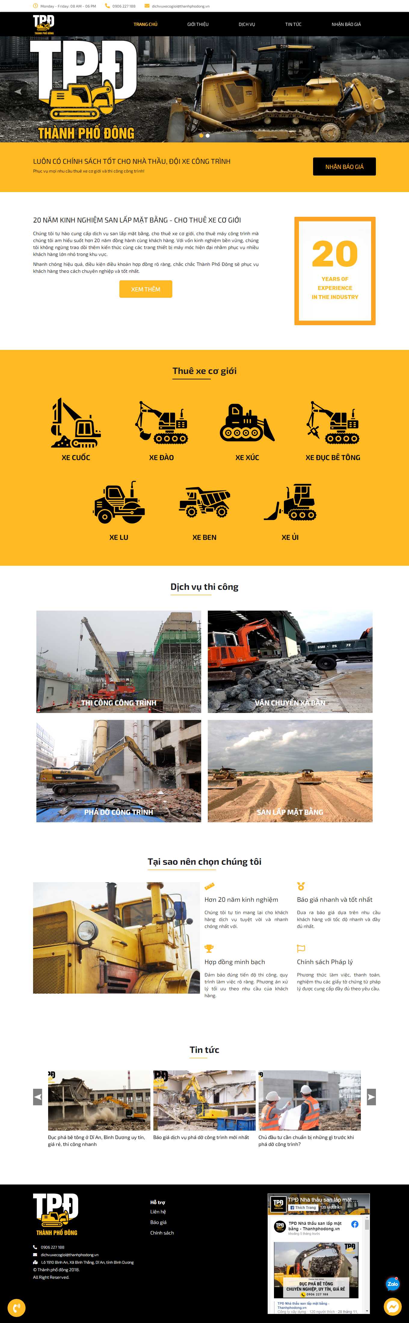 [phuongnamcons] Thiết kế Website Web phá dỡ công trình - thanhphodongvn