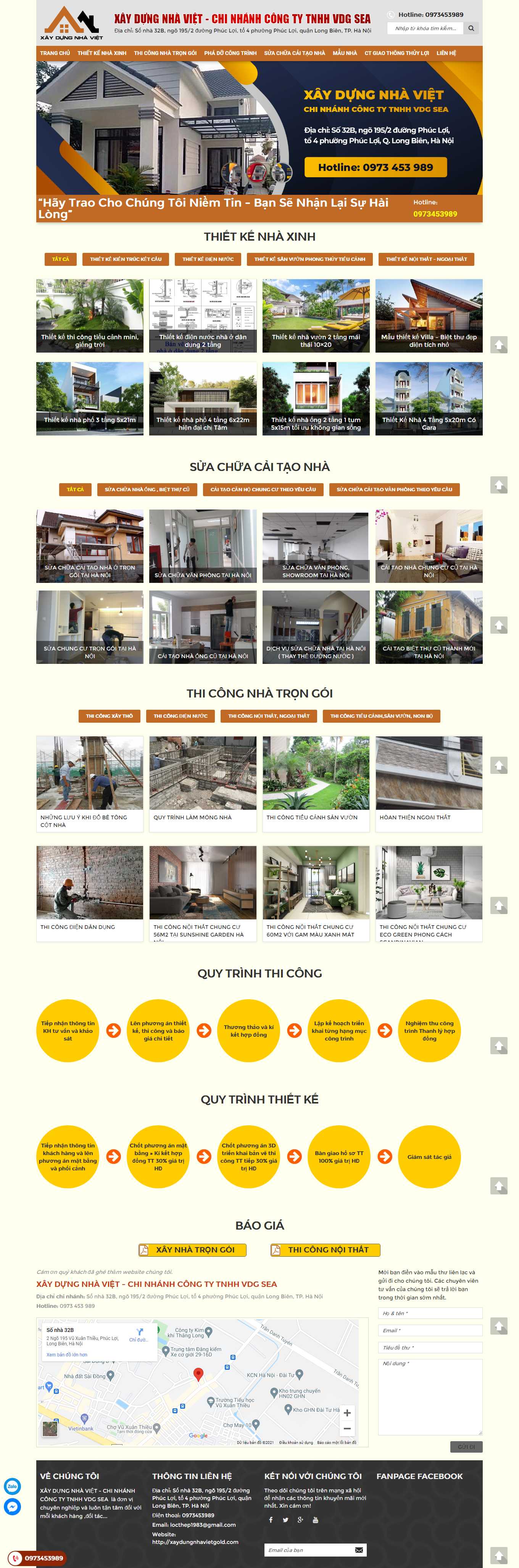 [phuongnamcons] Thiết kế Website Web phá dỡ công trình - xaydungnhavietgoldcom