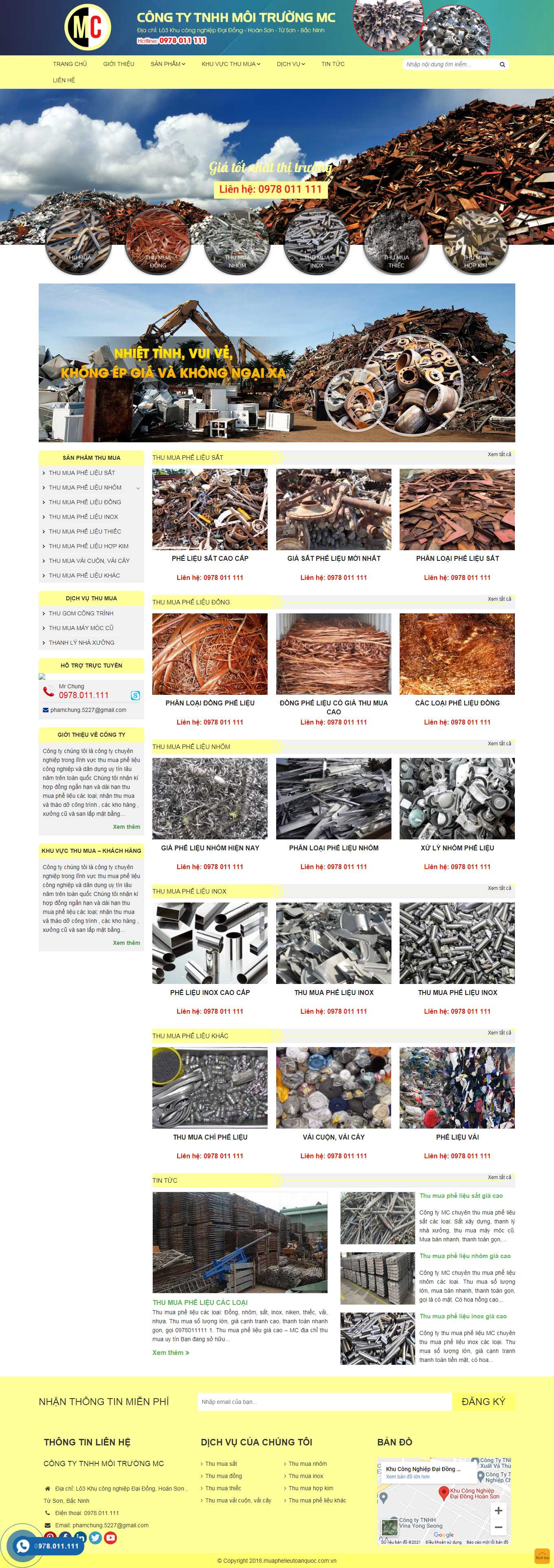 [phelieubaoquy] Thiết kế Website Web mua bán sắt vụn - muaphelieutoanquoccomvn