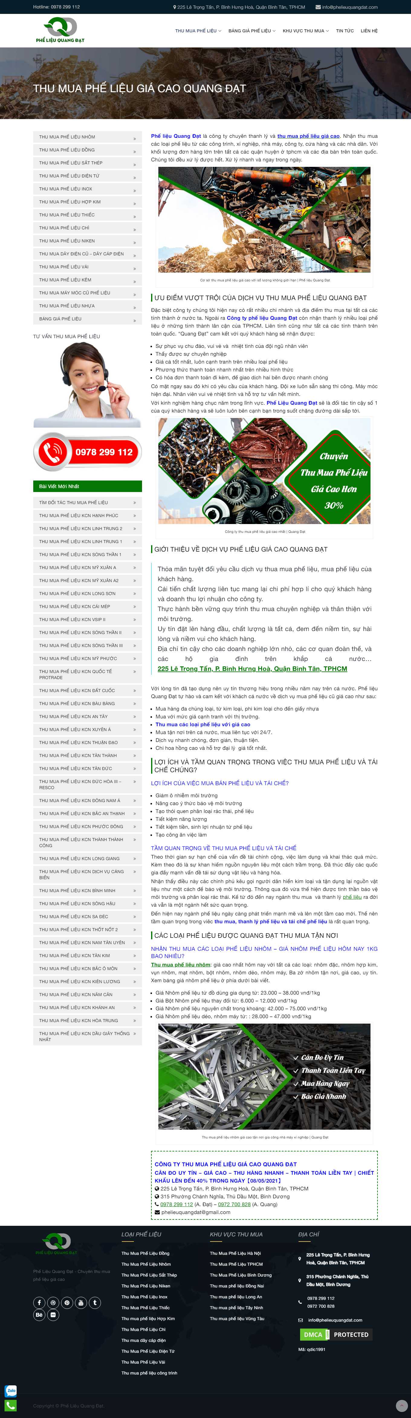 [phelieubaoquy] Thiết kế Website Web mua bán sắt vụn - phelieuquangdatcom