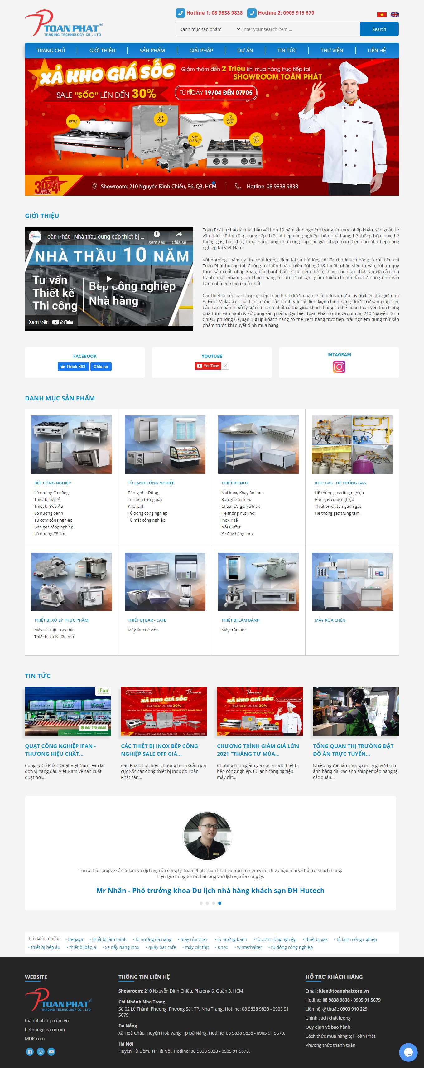 [sieuthibepquangvinh] Thiết kế Website Web bán bếp gas - toanphatcorpvn