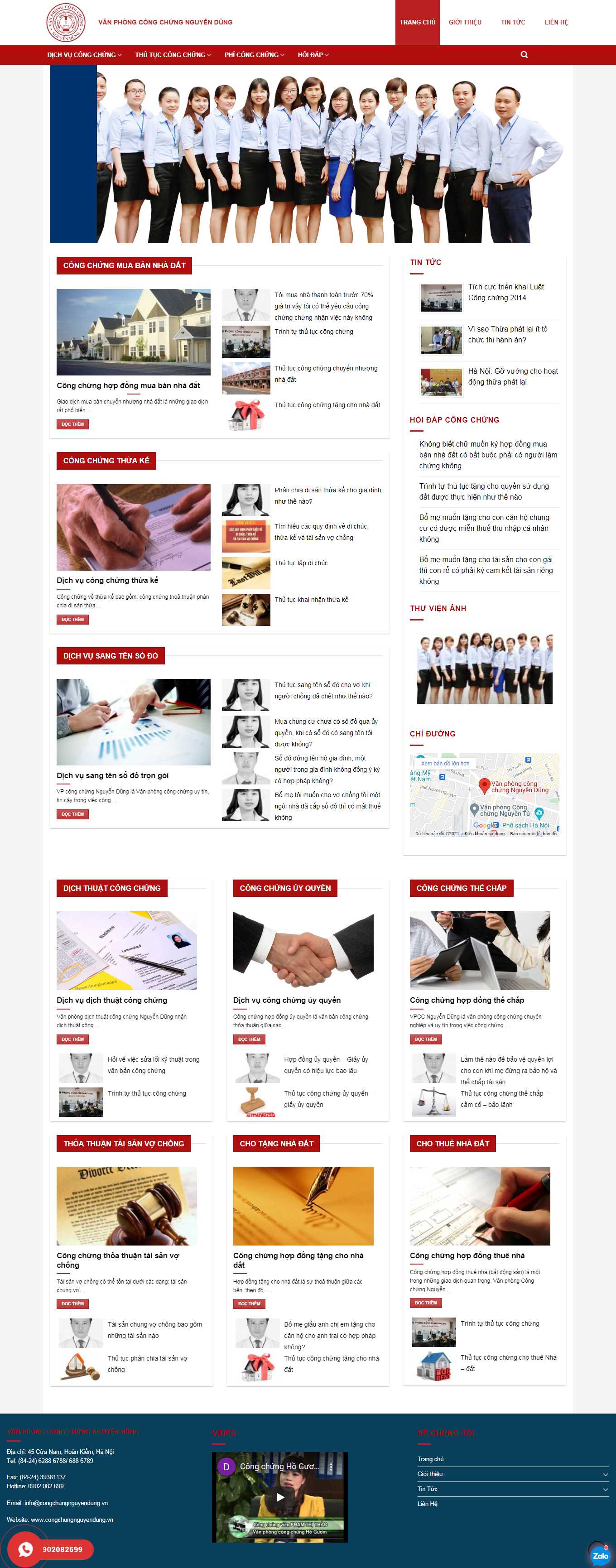 Thiết kế Website Web dịch thuật công chứng - congchungnguyendungvn