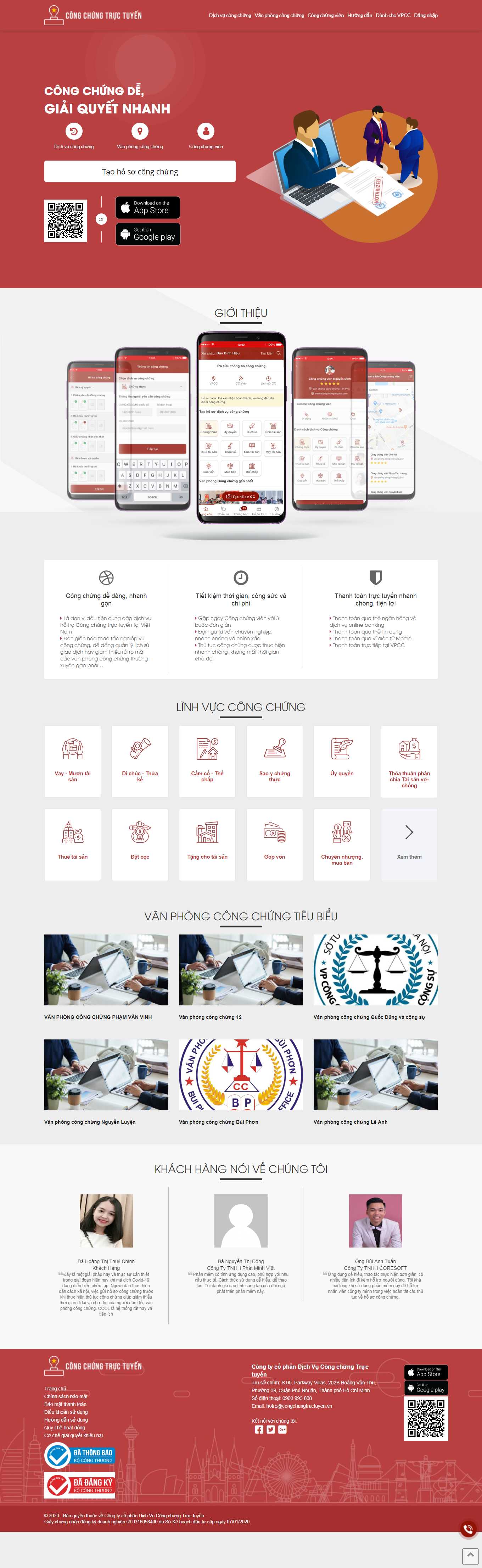 Thiết kế Website Web dịch thuật công chứng - wwwcongchungtructuyenvn