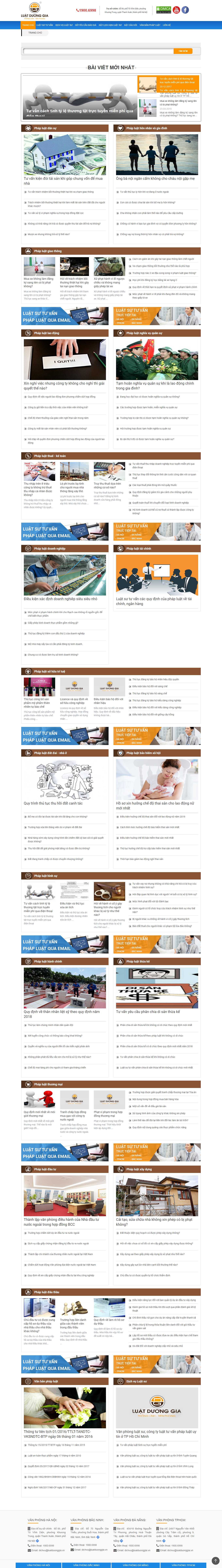 Thiết kế Website Web dịch thuật công chứng - hoidapphapluatvn