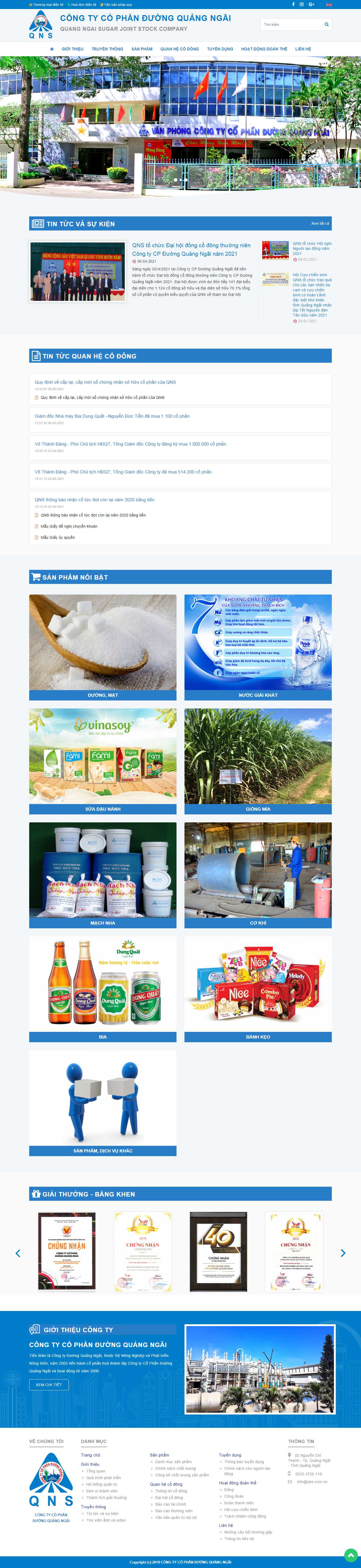 [tiendatsteel] Thiết kế Website Web tập đoàn tổng công ty - qnscomvn