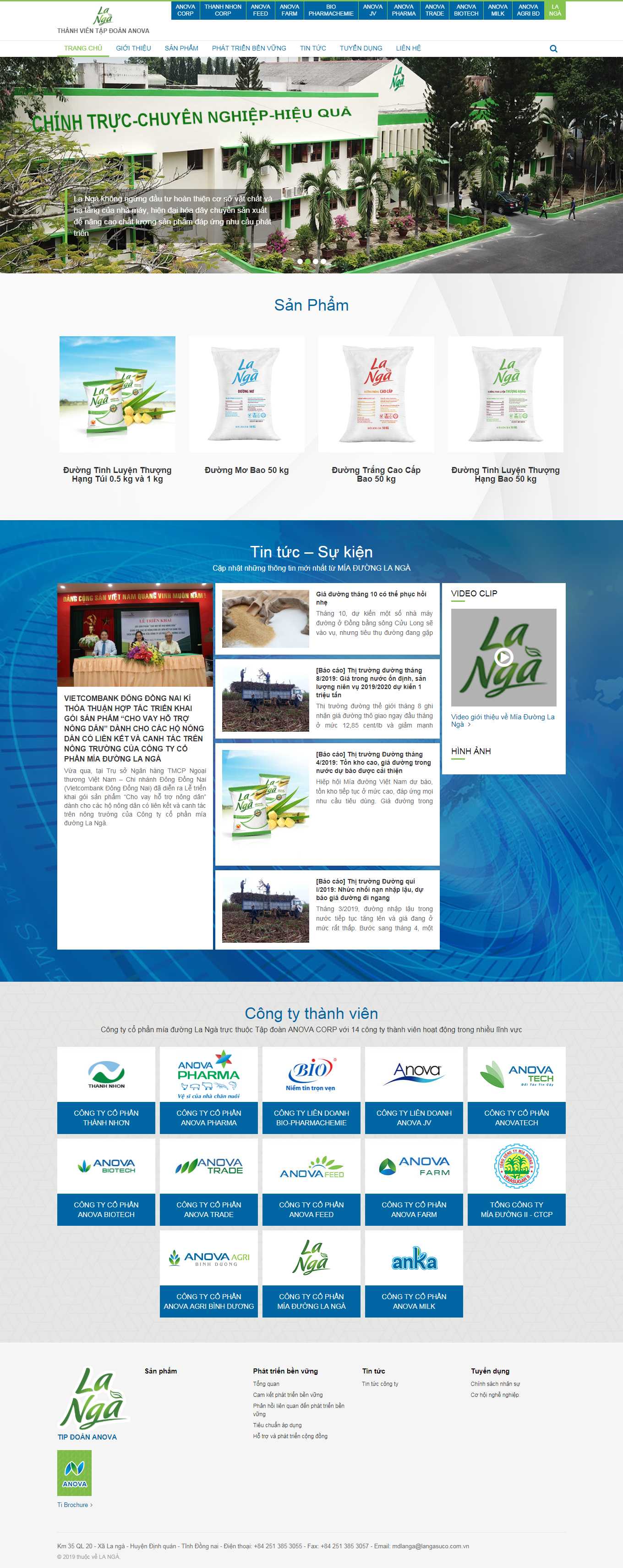 [tiendatsteel] Thiết kế Website Web tập đoàn tổng công ty - wwwlangasucocomvn