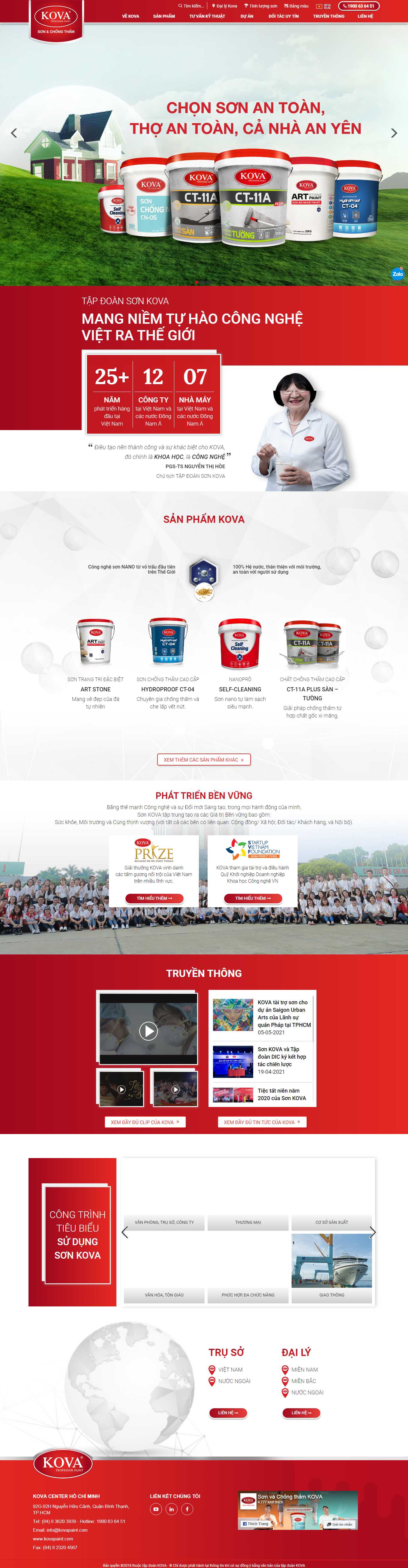 [tiendatsteel] Thiết kế Website Web tập đoàn tổng công ty - wwwkovapaintcom