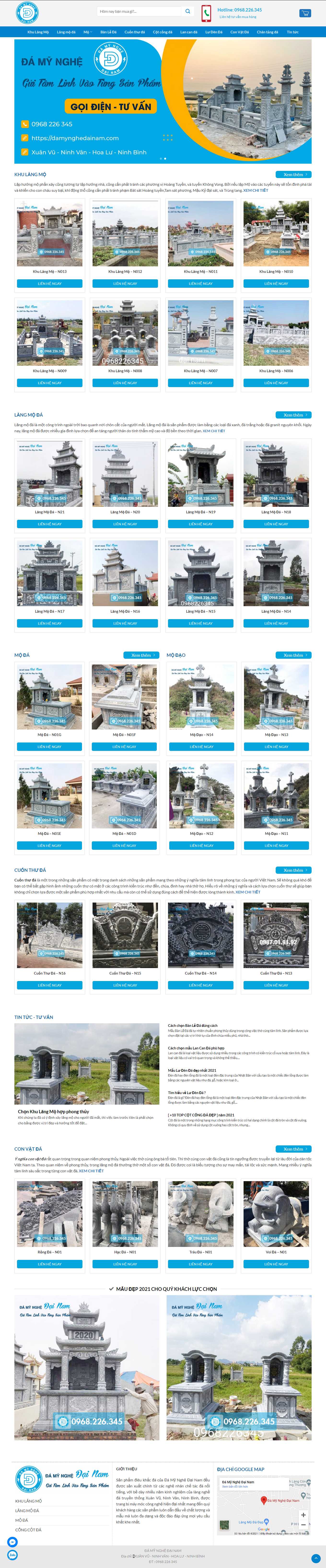 [langmoda] Thiết kế Website Web đá mỹ nghệ - damynghedainamcom