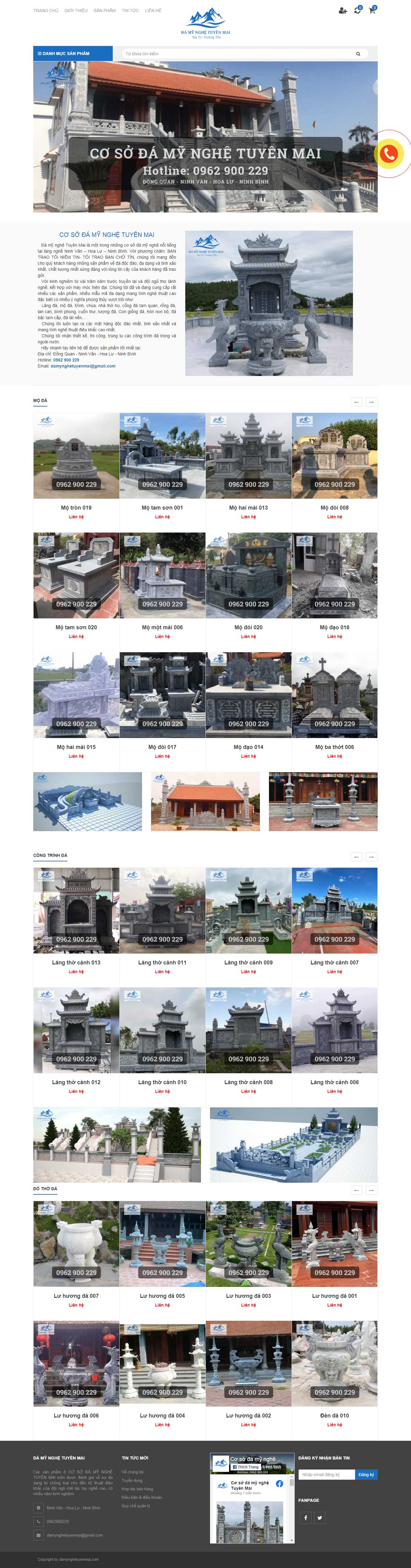 [langmoda] Thiết kế Website Web đá mỹ nghệ - damynghetuyenmaicom