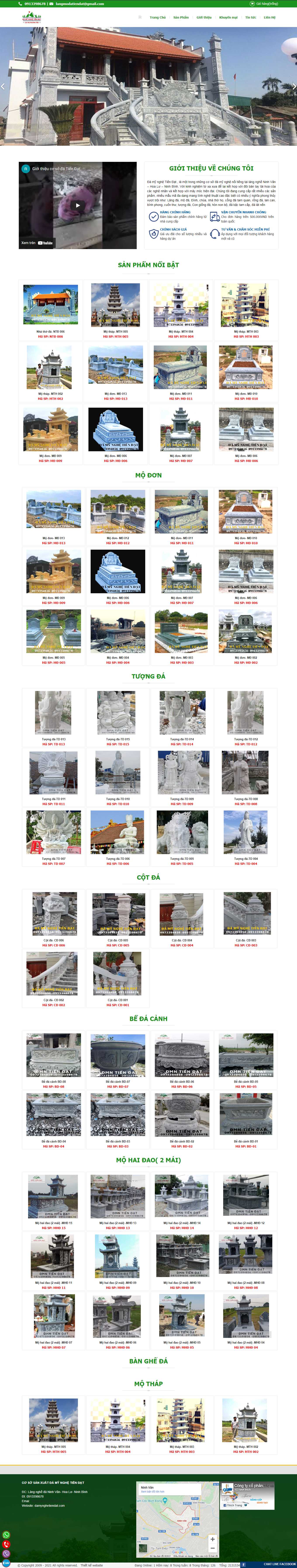[langmoda] Thiết kế Website Web đá mỹ nghệ - damynghetiendatcom