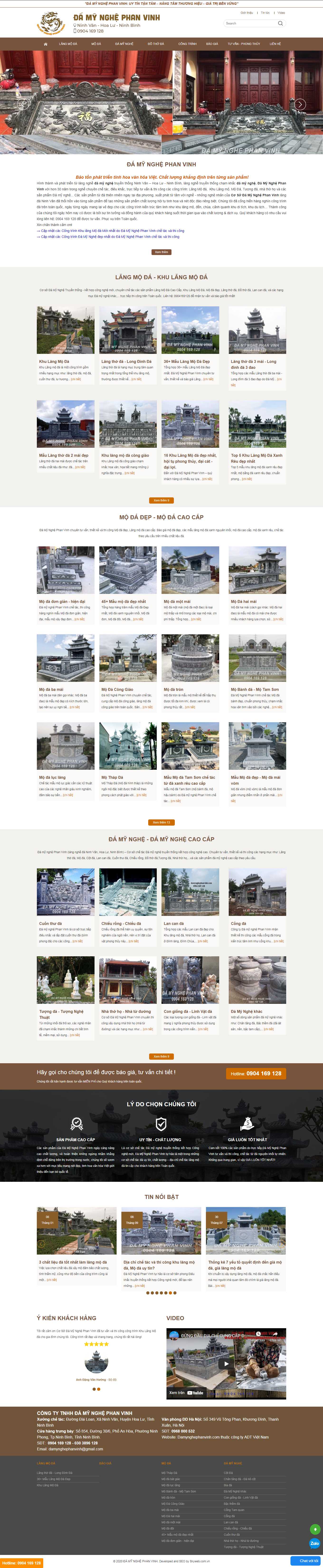 [langmoda] Thiết kế Website Web đá mỹ nghệ - damynghephanvinhcom